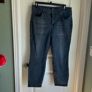 Judy Blue boyfriend black mineral wash jeans sz18w